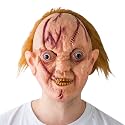 WANNA PARTY Horror Chucky Doll Mask Evil Child Play Chucky Mask Scary Halloween Cosplay Costume Props for Kids &amp; Adults