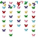 Wanna Party Pack of 4, 3D Butterfly Multicolor String Decoration/Paper Party Garland Streamers Party Decorations for Home Decor Baby Shower Birthday Nursery Wedding Holiday Wall Hanging Decorations