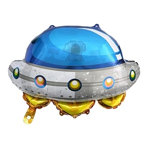 wanna party supershape big alien ufo balloon science fiction interstellar airship rocket astronaut balloon spaceship balloons for space theme galaxy planet party decorations