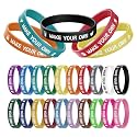 Wanstay Custom Silicone Wristbands Bulk 30/100/500/1000PCS with Picture Text, Clipart, Logo, Message, Personalized Rubber Bracelets for Motivation, Events, Gifts, Support, Fundraisers, Awareness