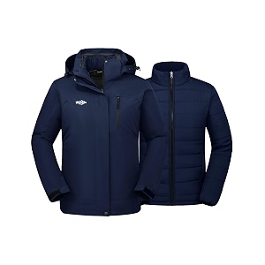 wantdo women39s 3 in 1 waterproof ski jacket windproof winter snow coat snowboarding jackets warm raincoat