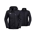 Wantdo Women's 3 in 1 Waterproof Ski Jacket Windproof Winter Snow Coat Snowboarding Jackets Warm Raincoat