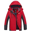 Wantdo Women's Mountain Waterproof Ski Jacket Windproof Rain Jacket Winter Warm Hooded Coat