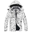 Wantdo Women's Mountain Waterproof Ski Jacket Windproof Rain Jacket Winter Warm Hooded Coat