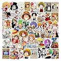 Wanted Anime Vinyl Self-Adhesive Sticker for Adults, Multicolor Stickers for Laptop, Journal, Guitar, Mobile - Waterproof Residue Free