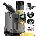 WantJoin 3 in 1 Electric Vegetable Chopper - Multifunctional Commercial Vegetable Dicer Food Fruit Processor Stainless Steel Blades for Slicing(2.5mm)