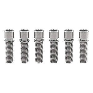 m8 x 25mm titanium ti bolt with washer for bmx cycling stem pack of 6