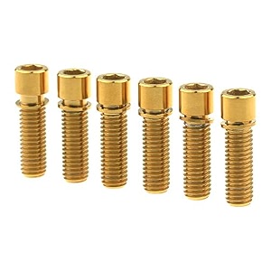 m8 x 25mm titanium ti bolt with washer for bmx cycling stem pack of 6
