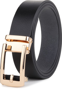 WARCKS Men Formal Black Genuine Leather Belt