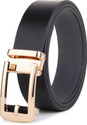 WARCKS Men Formal Black Genuine Leather Belt