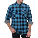 WARHORSEE Flannel Shirt for Men Long Sleeve Button Down Plaid Shirts