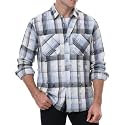 WARHORSEE Flannel Shirt for Men Long Sleeve Button Down Plaid Shirts