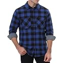 WARHORSEE Flannel Shirt for Men Long Sleeve Button Down Plaid Shirts