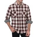 WARHORSEE Flannel Shirt for Men Long Sleeve Button Down Plaid Shirts