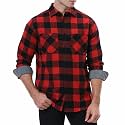 WARHORSEE Flannel Shirt for Men Long Sleeve Button Down Plaid Shirts