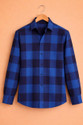 Waridashi Men Checkered Casual Blue Shirt