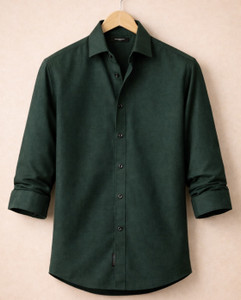 Waridashi Men Checkered Casual Green Shirt