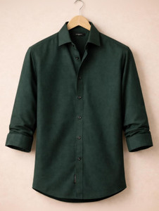 Waridashi Men Checkered Casual Green Shirt