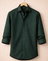 Waridashi Men Checkered Casual Green Shirt