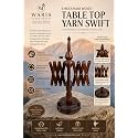 WARIS HANDICRAFTS-Wooden Yarn Winder, Yarn Accessories Storage Yarn Swift Rosewood Yarn Winder