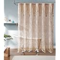 Warm Home Designs Golden Lace Shower Curtain with Valance. LAU Linen 96