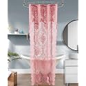 Warm Home Designs Pink Stall Shower Curtain with Valance. LA Rose 36