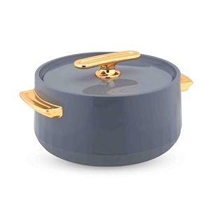 warmeo pearl round shape inner steel casserole pack of 11400mlcolor- iron grey bpa freeadvanced pu insulationkeeps food hot amp fresh for long hourschapati roti biryani and more