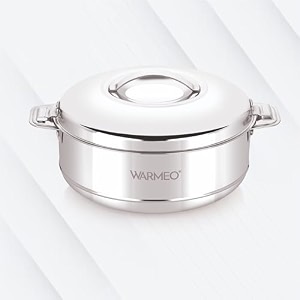 warmeo steam stainless steel insulated casserole 1000ml 1pcs silver