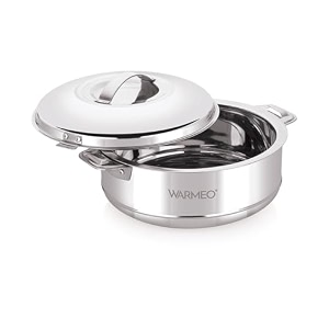 warmeo stainless steel steam insulated casserole 7500ml 75 liter colour silver