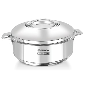 warmeo stainless steel solid casserole - 500 ml set of 1 silver
