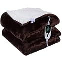 Warmland® BIS Certified ISI Mark Approved Platinum Range Digital Electric Bed Warmer/Blanket/Throw|40"X60" - Single| |1 to 12 Hr Auto/Manual Cutoff | Digital Display Temp Control| 5 Year Warranty