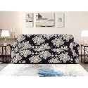 Warmland Four Seater Polyester Sofa Cover Big Elasticity for Couch Flexible Stretch Sofa Slipcover (Cream, 230-300 cm)