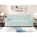 Warmland Single Seater Polyester Sofa Cover Big Elasticity for Couch Flexible Stretch Sofa Slipcover (Light Green, 90-140 cm)