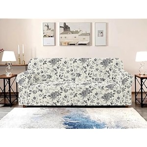 warmland two seater polyester sofa cover big elasticity for couch flexible stretch sofa slipcover cream 145-185 cm