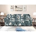 Warmland Two Seater Polyester Sofa Cover Big Elasticity for Couch Flexible Stretch Sofa Slipcover (Green, 145-185 cm)