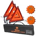 Emergency Roadside Reflective Triangles Warning Safety Kit for car