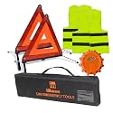 Emergency Roadside Reflective Triangles Warning Safety Kit for car