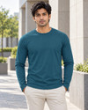 WARRIOR WORLD Men Solid Round Neck Pure