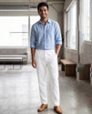 Warrior World Tapered Men White Trousers