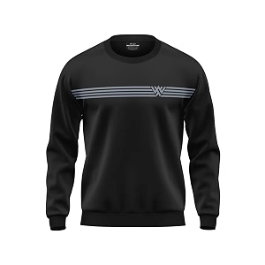 WarriorWorld Mens Cotton Sweatshirt Minimalist Stripe