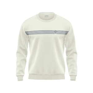 WarriorWorld Mens Cotton Sweatshirt Minimalist Stripe