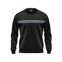WarriorWorld Men39s Cotton Sweatshirt Minimalist Stripe