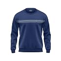 WarriorWorld Men39s Cotton Sweatshirt Minimalist Stripe