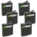 Wasabi Power Battery (6-Pack) for GoPro HERO7 Black, HERO6, HERO5