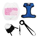 Washable Chicken Diaper Harness with Poop Bag | Leak-Resistant Adjustable Vest for Hens Ducks, Indoor Pet Poultry, 12-Hour Dryness Tested (Large, Blue)