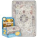 SCLOSE Washable Pee Pads for Dogs 2 Pack, 36" x 24" Reusable Puppy Pads Waterproof, Super Absorbent Dog Rugs, Leakproof, Dog Crate Pad, Playpen Mat, Whelping Pads, Vintage Medallion