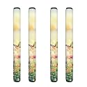 Washable Refrigerator Door Handle Covers Pack of 4, Anti-Skid Protector for Fridge Oven Keep Away Fingerprints Liquid Oil Stain Food Spot Home Kitchen Decor, Butterfly Floral Green