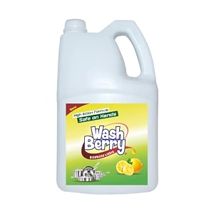 dishwash liquid gel lemon with lemon fragrance leaves no residue grease cleaner for all utensils 5 litre can