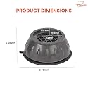 Washer & Dryer Anti Vibration Pads with Suction Cup|Heavy Duty Shock Absorber Rubber Feet |Noise Reduction Anti Slip Appliance Support Pads for Washing Machine,Refrigerator & Furniture (4 Pcs)
