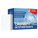 Washer Sheets Detergent - 120 Loads Stain Remover Laundry Detergent Sheet | Fresh Scent Cleaning Paper for Cruise Adventure RV Life Outdoor Hotel Home Daily Trip Dorm